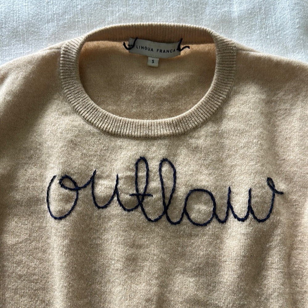 “Outlaw” Lingua Franca Sweater - Picture 2 of 5